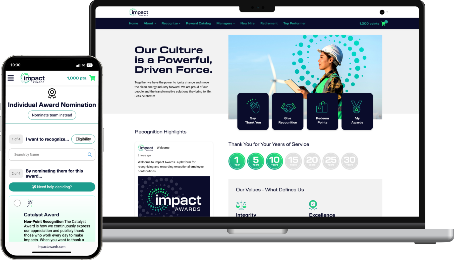 RewardStation platform on laptop and mobile